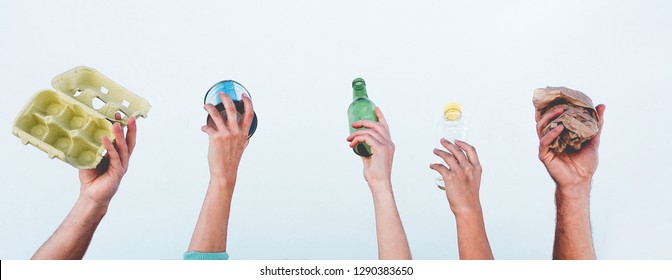 Human Hands Showing Recyclable Paper Plastic Stock Photo (Edit Now ...