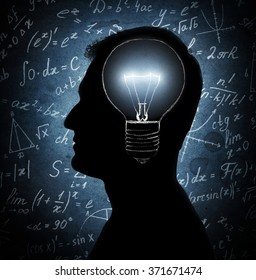 Human Heads Bulb Symbol Science Concepts Stock Photo 371671474 ...