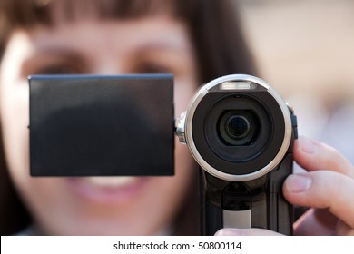 Human Home Video - Adult Women Holding Lens Camera