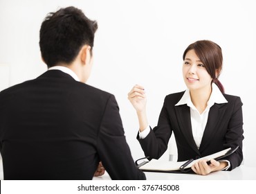 Human resource concept and Job interview
