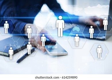 Human Resource Management Hr Recruitment Leadership Stock Photo (Edit ...