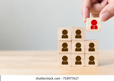 Human resource management and recruitment business concept