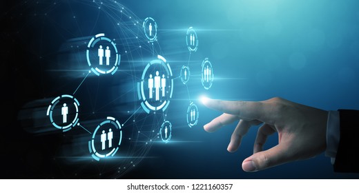 Human resource management and recruitment employment business concept