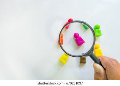 Human Resource Management and Recruitment and Hiring concept.Find leader. - Shutterstock ID 670251037