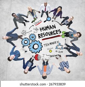 Human Resources Employment Teamwork Business People Support Concept