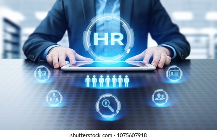 Human Resources HR management Recruitment Employment Headhunting Concept. - Shutterstock ID 1075607918