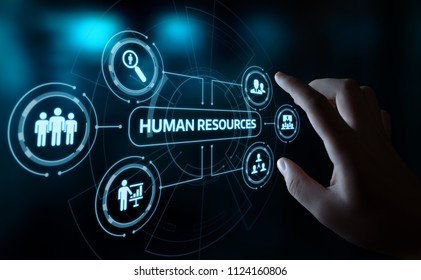 Human Resources HR management Recruitment Employment Headhunting Concept. - Shutterstock ID 1124160806