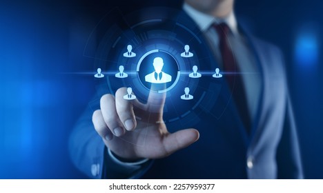 Human Resources HR management Recruitment Employment Headhunting Concept - Shutterstock ID 2257959377