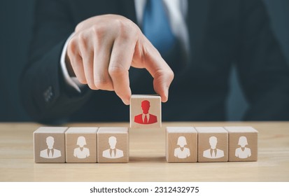 Human Resources HR Manager, Focus Manager icon, one employee for leadership services, HR, HRM, HRD leading organization in recruiting and prospecting.