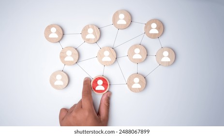 Human Resources HR Manager, Focus Manager icon, One employee for leadership services, HR, HRM, HRD leading organization in recruiting and prospecting, Building a strong team. - Powered by Shutterstock