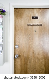 Human Resources Office Door