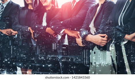 Human Resources Recruitment and People Networking Concept. Modern graphic interface showing professional employee hiring and headhunter seeking interview candidate for future manpower.