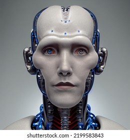 human robot with DNA modification, future doctors, future surgeon, healthcare of future, laboratory 
