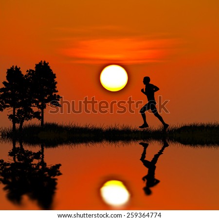 Similar – Image, Stock Photo forget the world Sports