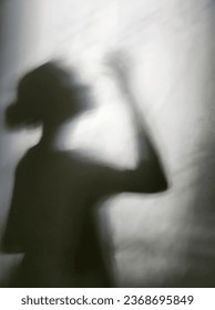 Human shadow for art, background and etc