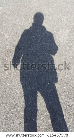Similar – Image, Stock Photo Shadow on the sidewalk