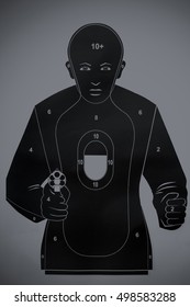 Human Silhouette Shooting Target