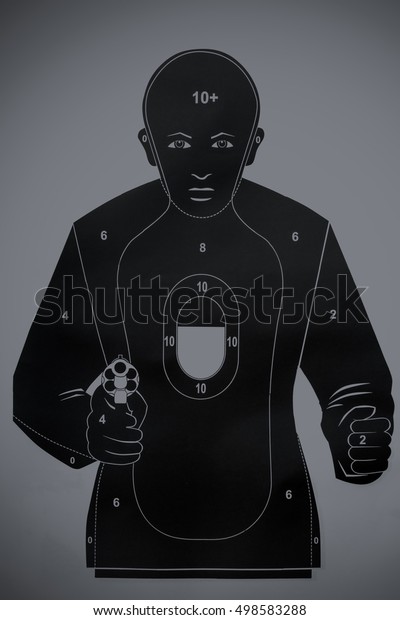 Human Silhouette Shooting Target Stock Photo 498583288 | Shutterstock