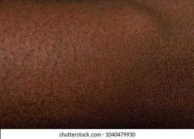 Human Skin Texture: Dark Brown African Skin Of Woman