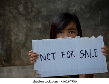 Human trafficking. I'm not for sale. Human is not a product. Stop child abuse. - Shutterstock ID 756194956