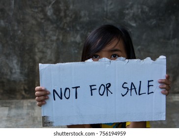 Human Trafficking. I'm Not For Sale. Human Is Not A Product. Stop Child Abuse.