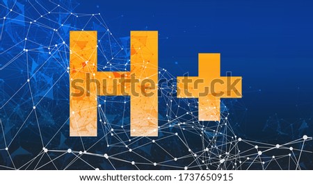 Humanity Plus theme with abstract network lines and patterns