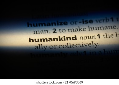 humankind word in a dictionary. humankind concept, definition. - Shutterstock ID 2170693369