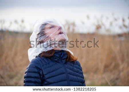 Similar – Foto Bild mädchen auf wiese Glück