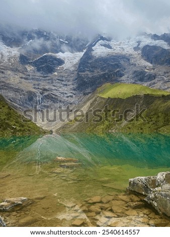 Similar – Panorama road Großglockner illuminated