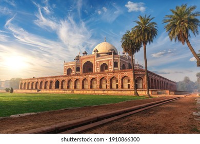 Humayun's Tomb in India, a famous UNESCO object in New Delhi