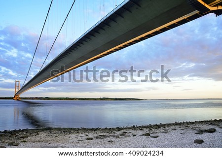 Humber bridge, east yorkshire, UK Stock photo © 