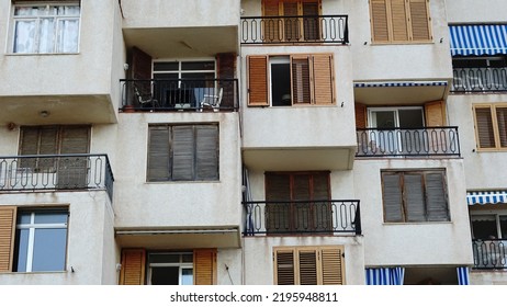 Humble Suburb Building Facade Background