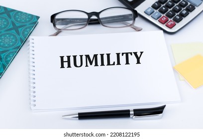 HUMILITY - Text On A Notepad On Office Desk, Business Concept