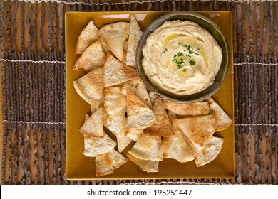 Hummus And Homemade Pita Chips