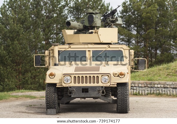 Humvee HMMWV light\
armored vehicle in\
polygon