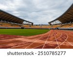 Hunan Province Hengyang Sports Center Stadium Track and Stands