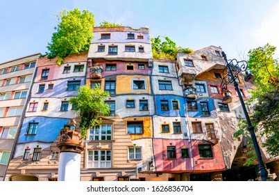 Hundertwasser House In Vienna, Austria