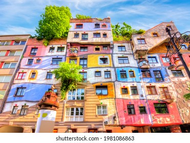 Hundertwasser House In Vienna, Austria