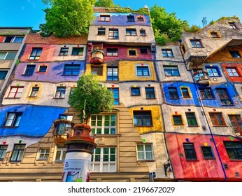 Hundertwasser House In Vienna, Austria