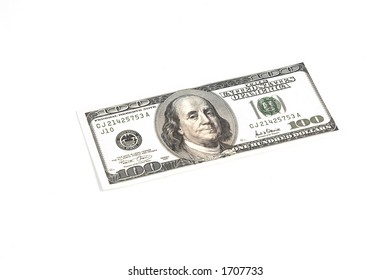 One Hundred Dollar Bill Isolated On Stock Photo (Edit Now) 138603434