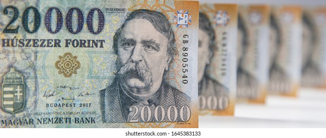 Hungarian Forint 20 000 Forint Banknote Ferenc Deák. Europe Hungary.