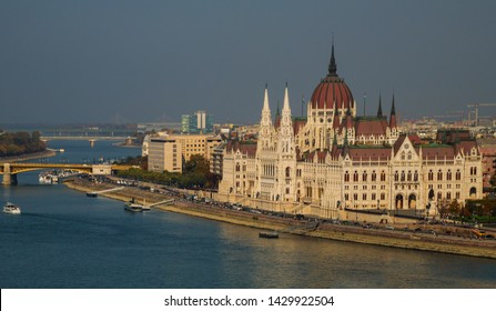 Hungarian House Parliament City Panorama Budapest Stock Photo ...