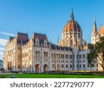 Hungarian parliament building in Budapest, Hungary