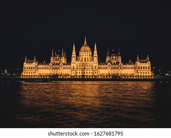 Hungarian Parliament Building by Night