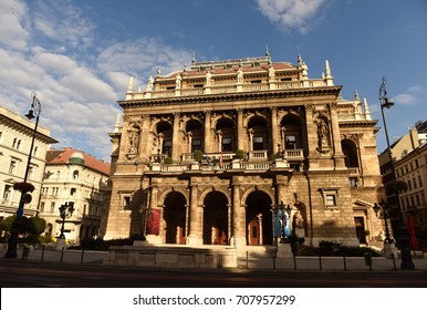 Hungarian State Opera House In Budapest.