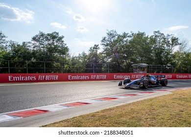 MOGYORóD, HUNGARY - July 29, 2022: Nicholas Latifi, From Canada Competes For Williams Racing. Practice, Round 13 Of The 2022 F1 Championship.