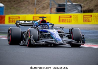 MOGYORóD, HUNGARY - July 30, 2022: Alexander Albon, From Thailand Competes For Williams Racing. Qualifying, Round 13 Of The 2022 F1 Championship.