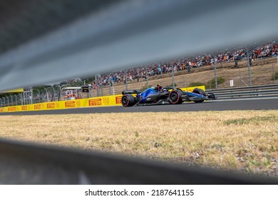 MOGYORóD, HUNGARY - July 30, 2022: Nicholas Latifi, From Canada Competes For Williams Racing. Qualifying, Round 13 Of The 2022 F1 Championship.