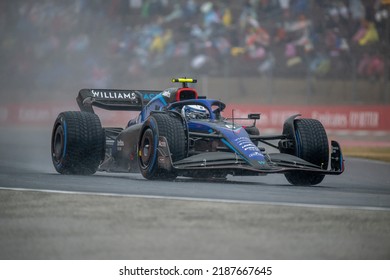 MOGYORóD, HUNGARY - July 30, 2022: Nicholas Latifi, From Canada Competes For Williams Racing. Qualifying, Round 13 Of The 2022 F1 Championship.