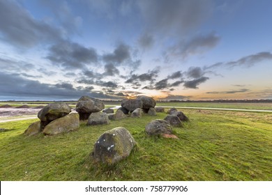 Hunnic Monolithic Dolmen Tomb Structure Near Assen, Drenthe